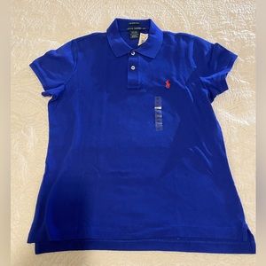 Ralph Lauren Skinny Fit Polo Shirt - Royal Blue, Size XL